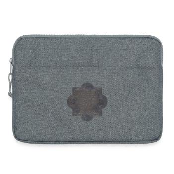 Grabsteine, inschrift, gothic motiv, verschenken - Laptoptasche 15" - Grau meliert - Vorne