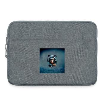 Wonderful Hybrid of Woman and Panther - Laptop bag 15" - heather grey - Front
