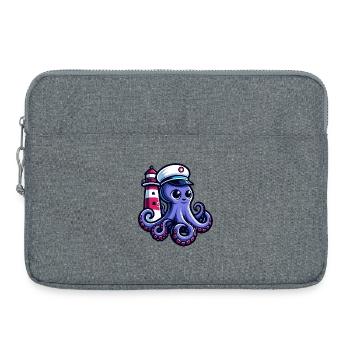 Octo-Navigator: Guiding Light of the Seas - Laptop bag 15" - heather grey - Front