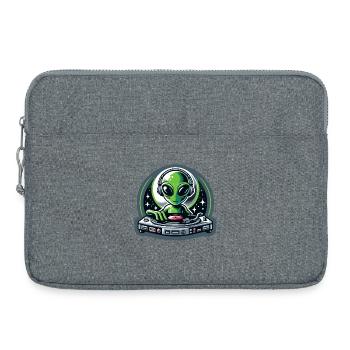 Galactic Grooves: The Extraterrestrial DJ - Laptop bag 15" - heather grey - Front
