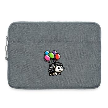 Hedgehog Harmony: Der Ballon-Kumpel - Laptoptasche 15" - Grau meliert - Vorne