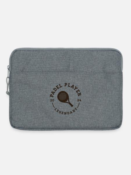 Padel-Spieler - Laptoptasche 15" - Grau meliert
