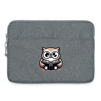 Wise Owl Reader Bookish Charm - Laptop bag 15" - heather grey - Front