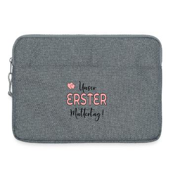 UNSER ERSTER MUTTERTAG BABY MAMA - Laptoptasche 15" - Grau meliert - Vorne