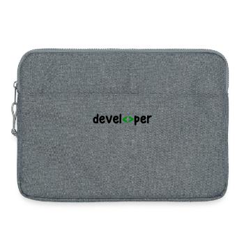 Développeur Spruch Coden Softwareentwickler Nerd - Sacoche pour ordinateur portable 15 pouces - gris chiné - Devant