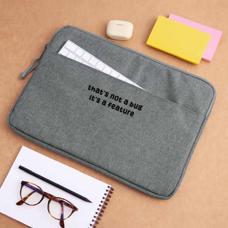 Developer Geek Bugs Code Computer Science Statement Laptop bag 15"