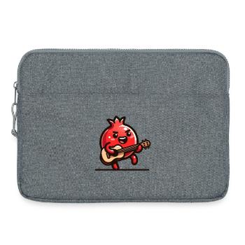 Mélodie de grenade - Sacoche pour ordinateur portable 15 pouces - gris chiné - Devant