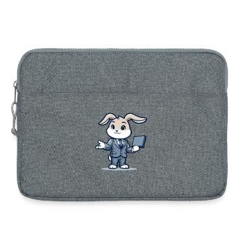 Techie Hopper: The Corporate Rabbit - Laptop bag 15" - heather grey - Front