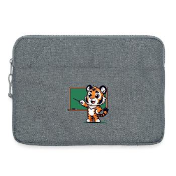 Classe du professeur Tiger - Sacoche pour ordinateur portable 15 pouces - gris chiné - Devant