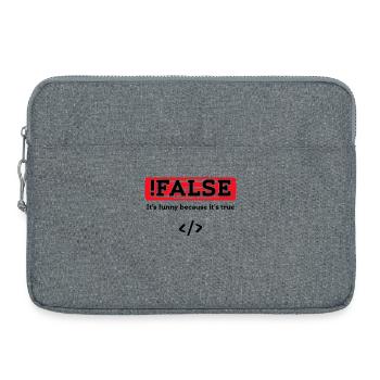 Code Debug Programmeur Développeur Dictons amusants - Sacoche pour ordinateur portable 15 pouces - gris chiné - Devant
