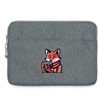 Shutter Fox: Der Schnappschuss-Abenteurer - Laptoptasche 15" - Grau meliert - Vorne
