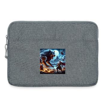 Fenrir - Laptop bag 15" - heather grey - Front