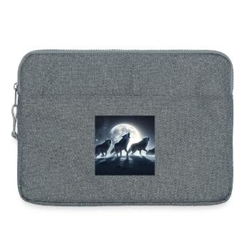 The Howl of the Wolves - Laptop bag 15" - heather grey - Front