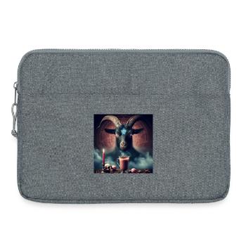 Invoking Satan - Laptop bag 15" - heather grey - Front
