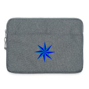 Étoile large - Sacoche pour ordinateur portable 15 pouces - gris chiné - Devant
