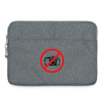 Photographie interdite ! - Sacoche pour ordinateur portable 15 pouces - gris chiné - Devant