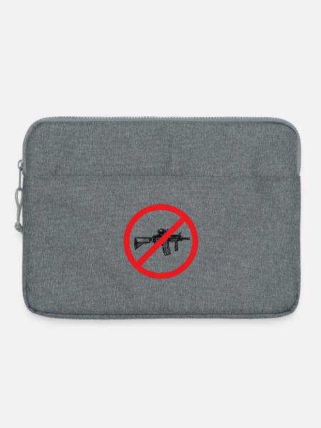 Stop War / Waffe verboten - Laptoptasche 15" - Grau meliert