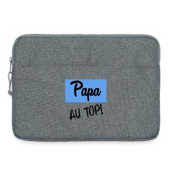 HAPPY FATHER'S DAY. DAD. FATHER'S DAY. FATHER - Laptop bag 15" - heather grey - Front