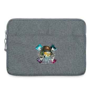 Freakhead cthulhique - Sacoche pour ordinateur portable 15 pouces - gris chiné - Devant