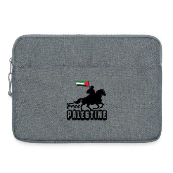 Free Palestine - Sacoche pour ordinateur portable 15 pouces - gris chiné - Devant