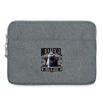 BKH Chaise British Shorthair Blue Cat King - Sacoche pour ordinateur portable 15 pouces - gris chiné - Devant