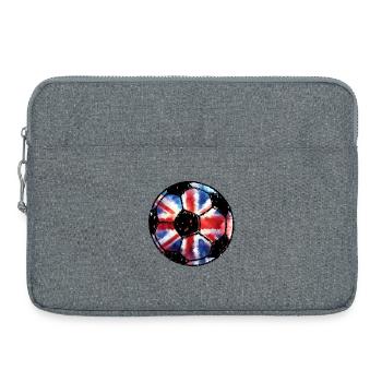 Soccer England - Red White Blue - Union Jack - Laptop bag 15" - heather grey - Front