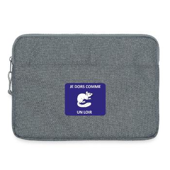 I sleep like a dormouse - Laptop bag 15" - heather grey - Front