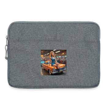 Pinup Car Diner - Laptoptasche 15" - Grau meliert - Vorne