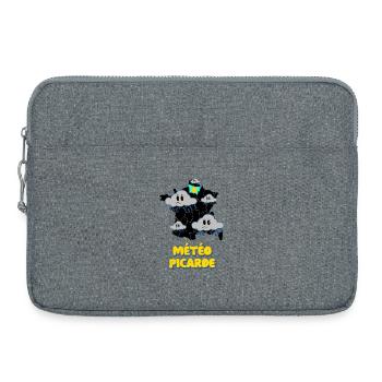 Wetter in der Picardie - Laptoptasche 15" - Grau meliert - Vorne