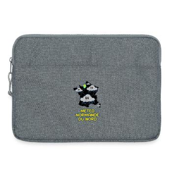Météo normande du nord - Sacoche pour ordinateur portable 15 pouces - gris chiné - Devant