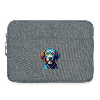Fauve De Bretagne Dog Breed Cartoon Kawaii - Laptop bag 15" - heather grey - Front