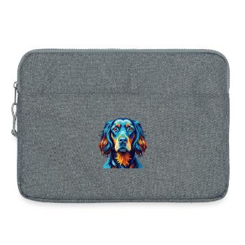 Gordon Setter Hunderasse Bunte Karikatur Kawaii - Laptoptasche 15" - Grau meliert - Vorne