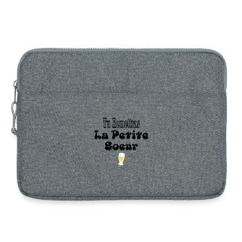 Tu Remettras La Petite Sœur Verre Bière - Sacoche pour ordinateur portable 15 pouces - gris chiné - Devant