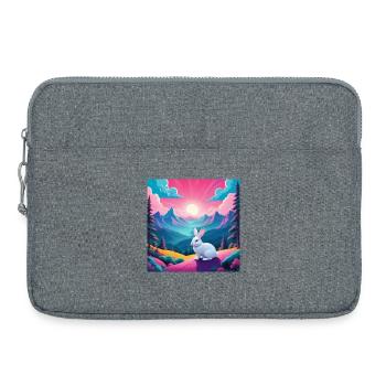 Hase am Berg - Laptoptasche 15" - Grau meliert - Vorne