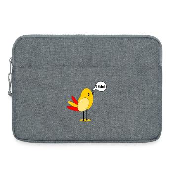 DRAPEAU DU PAYS ESPAGNE OISEAU ESPAGNOL - Sacoche pour ordinateur portable 15 pouces - gris chiné - Devant