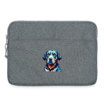 Bruno Jura Chien Chien Race Coloré Dessin Animé Kawaii - Sacoche pour ordinateur portable 15 pouces - gris chiné - Devant
