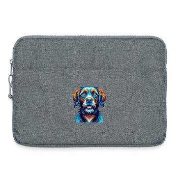 Fauve De Bretagne Dog Breed Cartoon Kawaii - Laptop bag 15" - heather grey - Front