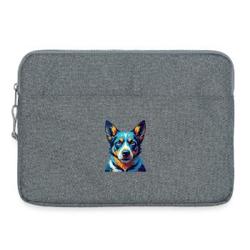 Australische Rinder Hund Rasse Karikatur Kawaii - Laptoptasche 15" - Grau meliert - Vorne