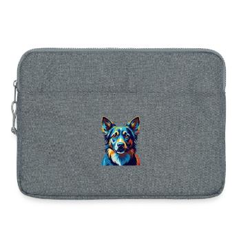 Alano Español Hunderasse Bunte Karikatur Kawaii - Laptoptasche 15" - Grau meliert - Vorne