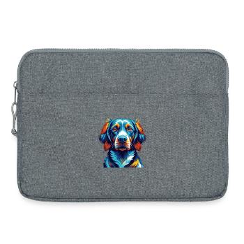 Polnische Jagdhunderasse Bunte Karikatur Kawaii - Laptoptasche 15" - Grau meliert - Vorne