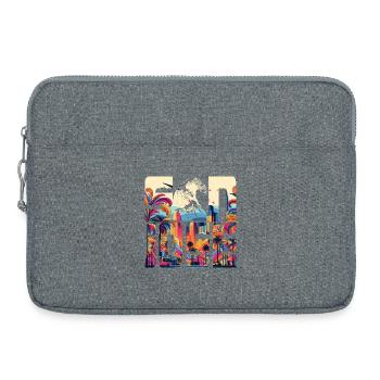 SAN JOSE - Laptop bag 15" - heather grey - Front