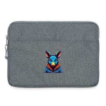 Aardvark Colorful Kawaii Cartoon Character Clipart - Laptop bag 15" - heather grey - Front