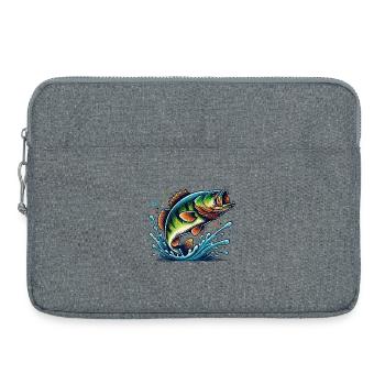 Grosse basse - Sacoche pour ordinateur portable 15 pouces - gris chiné - Devant