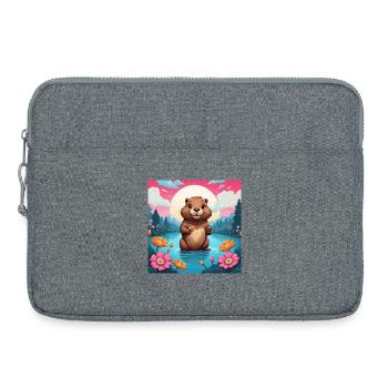 Bieber am See - Sacoche pour ordinateur portable 15 pouces - gris chiné - Devant