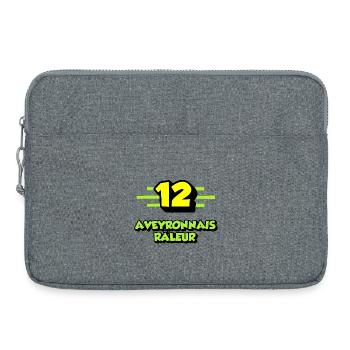 Aveyronnais râleur - Sacoche pour ordinateur portable 15 pouces - gris chiné - Devant