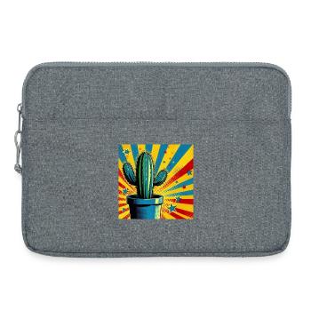 Cactus 1 - Laptop bag 15" - heather grey - Front