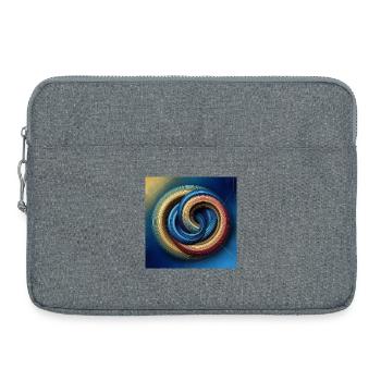 Circles 1 - Laptop bag 15" - heather grey - Front