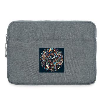 Afro Style Musical Fusion - Laptop bag 15" - heather grey - Front