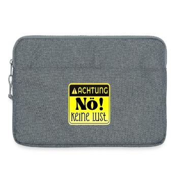 ACHTUNG - KEINE LUST NÖ - Laptoptasche 15" - Grau meliert - Vorne