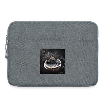 Femme dansant élégamment - Sacoche pour ordinateur portable 15 pouces - gris chiné - Devant